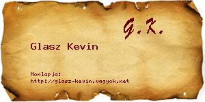 Glasz Kevin névjegykártya